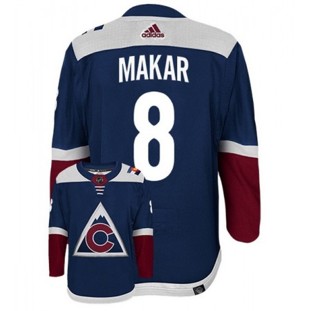 Miehille NHL Colorado Avalanche Pelipaita Cale Makar 8 Adidas Kolmas Navy Authentic